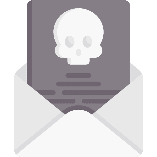Mail message cyber attack email icon