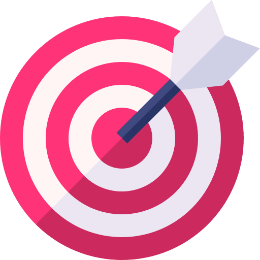 Target objective process target icon