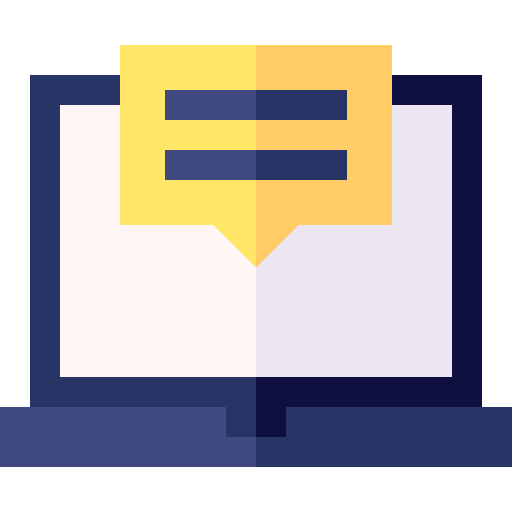 Evaluation chart communications speech bubble icon