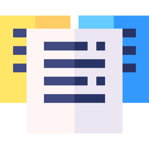 Research glass traceability files and folders icon