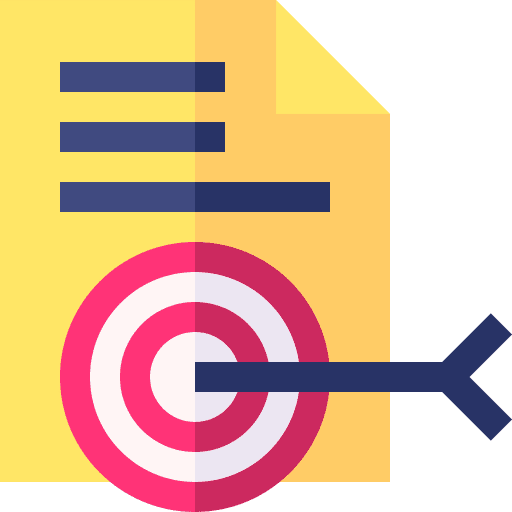 Target projects goals marketing icon