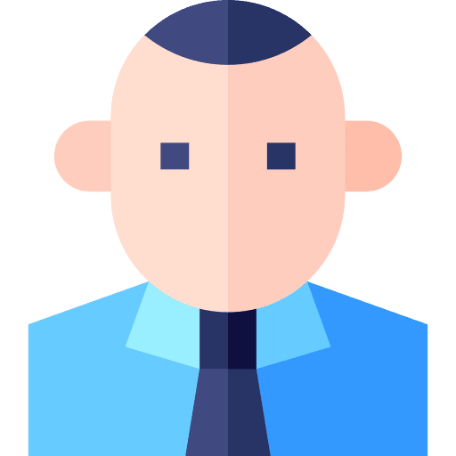 Worker administrator user caucasian icon