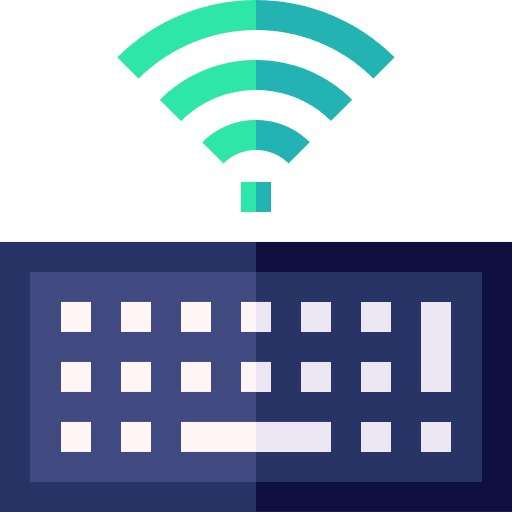 Keyboard hardware smart technology wifi icon