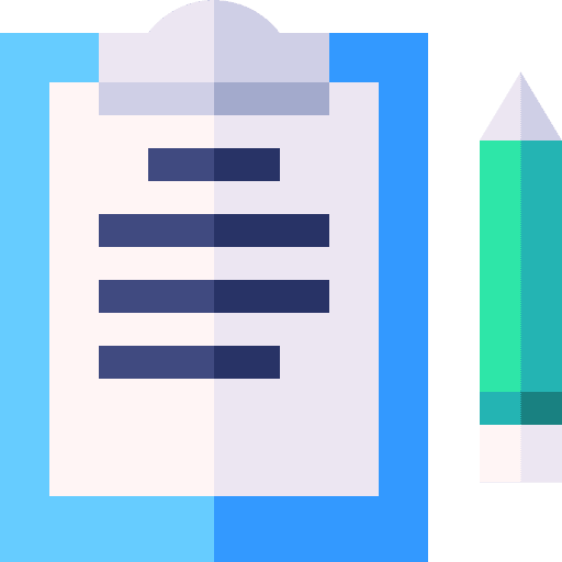 Research planning pencil business icon