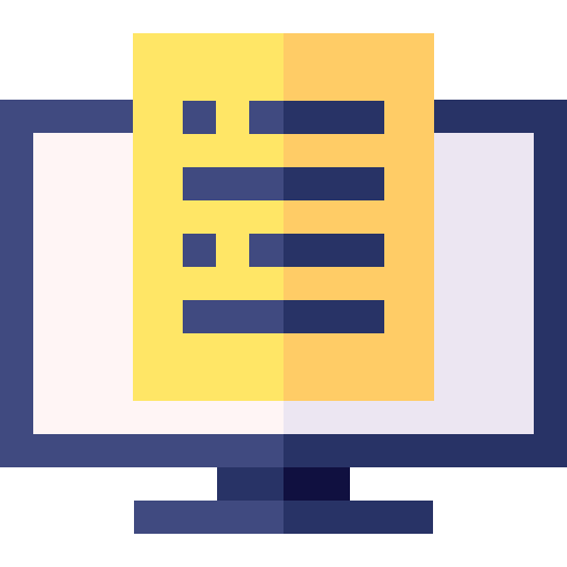Research result file computer icon