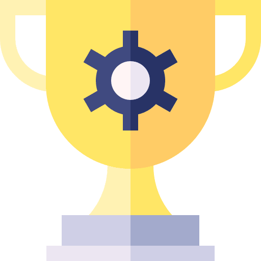 Trophy trophy competition cogwheel icon