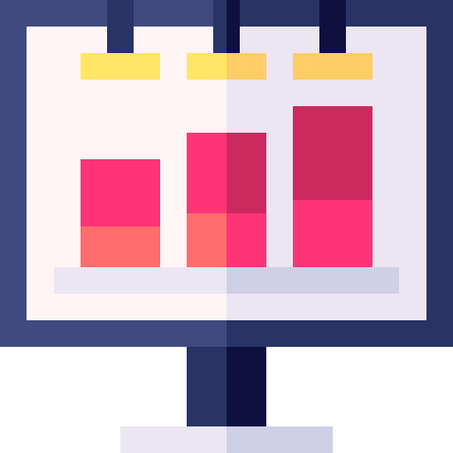 Bar chart bar graph statistics marketing icon