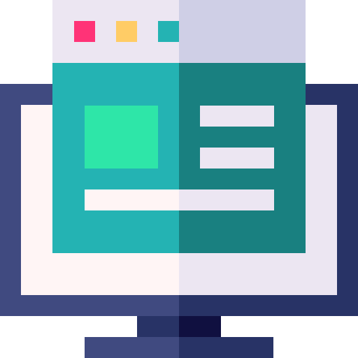 Website screen monitor webpage icon