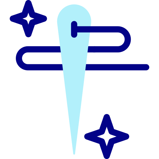 Needle sewing sew needle icon