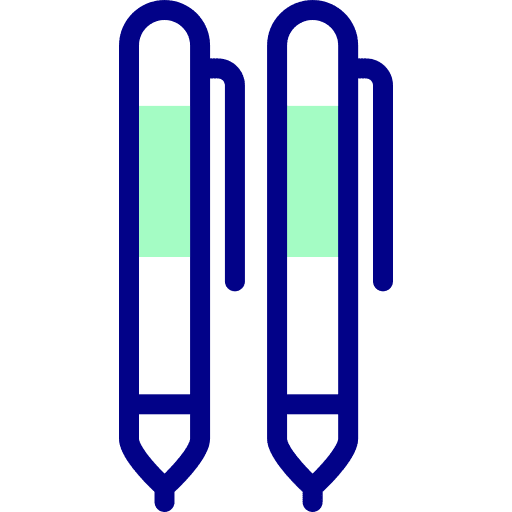 Pens writing pen office material icon