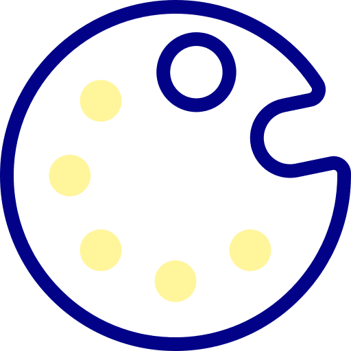 Color palette paint painting art and design icon