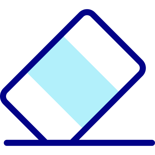 Eraser education remove erase icon