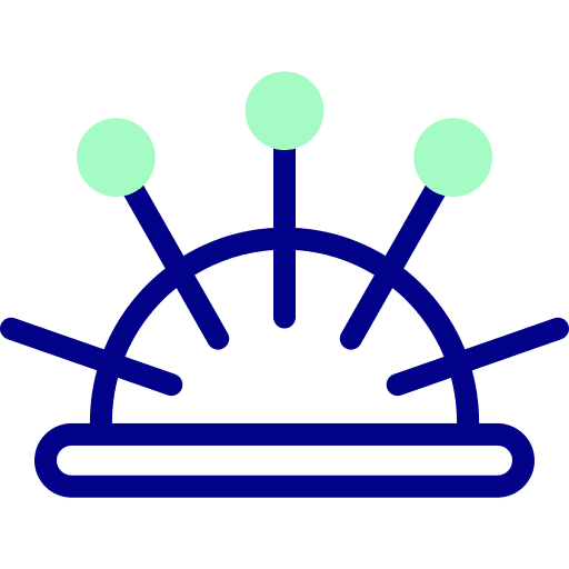 Needles sewing pin cushion needle cushion icon