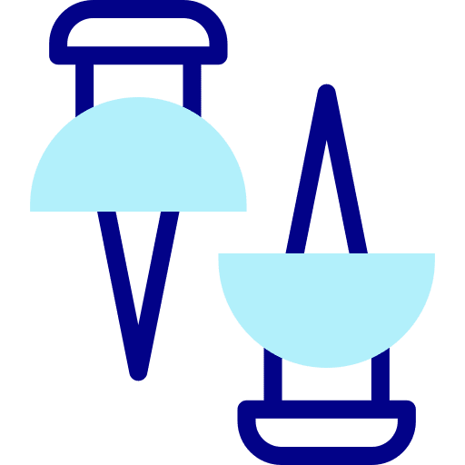 Push pin mark thumbtack tack icon