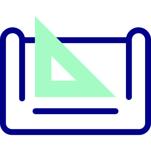 Blueprint design ruler blueprint icon