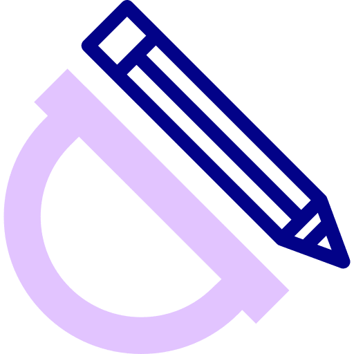 Pencil pencil geometry school material icon