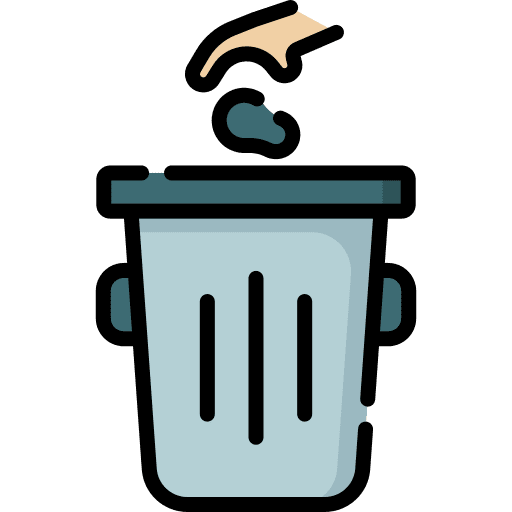 Recycle bin litter waste bin garbage icon