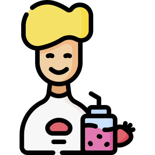 Smoothie strawberry juice blonde avatar icon