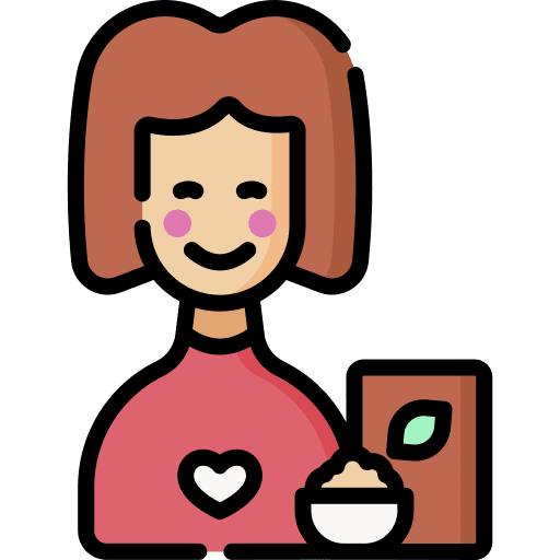 Cereal meal brown hair nutrition icon