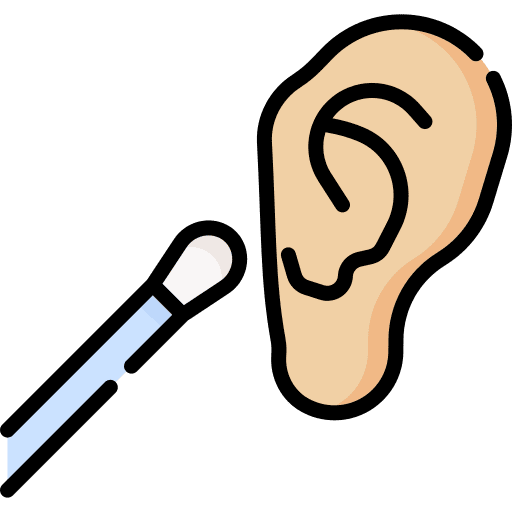 Cotton buds cleaning wellness beauty icon