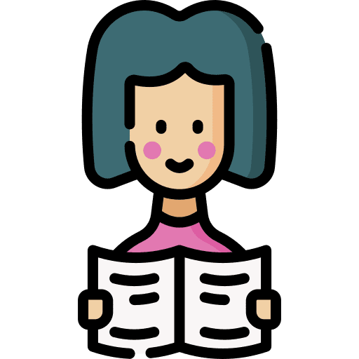 Newspaper communications reading morning routine icon