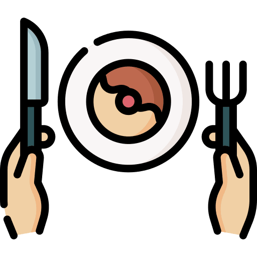 Pancakes food and restaurant eating syrup icon