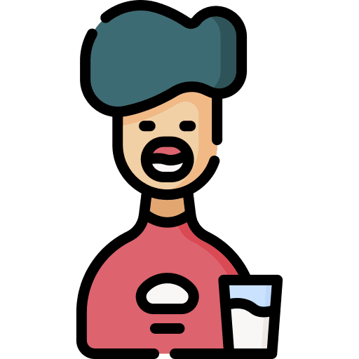 Mouthwash morning routine people hygiene icon