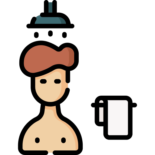 Shower shower head people water icon