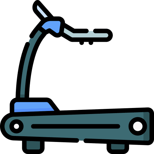 Treadmill exercise gym run icon