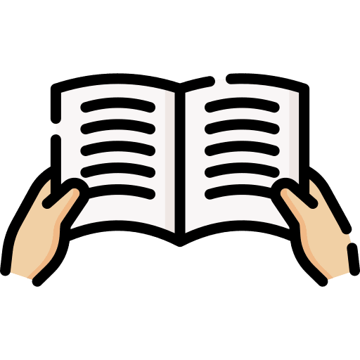 Book reading book free time people icon