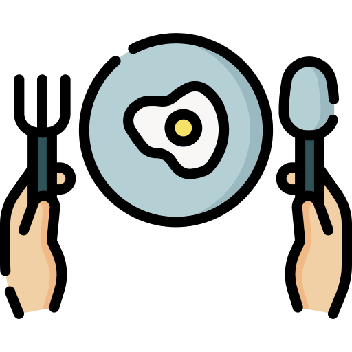 Breakfast breakfast plate food icon