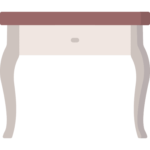 Nightstand antique furniture and household interior decoration icon