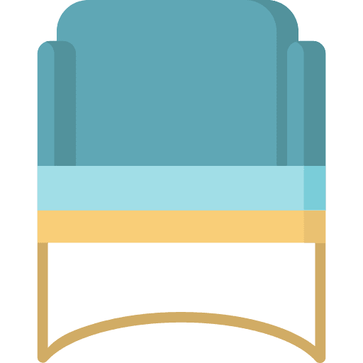 Armchair home decor comfortable chair icon