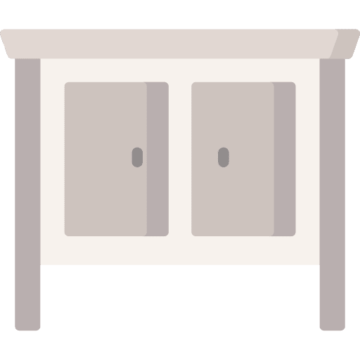 Dresser cabinet home decoration decor icon