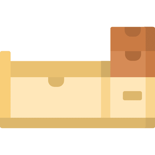 Household drawers home decor bench icon