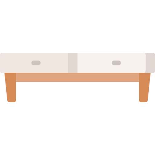 Table drawers table decoration icon