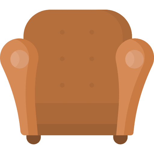 Armchair chair comfortable armchair icon