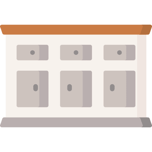 Cabinet home decor desk furniture and household icon