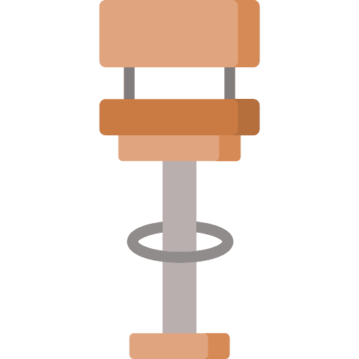 Stool chair stand furniture and household pub icon