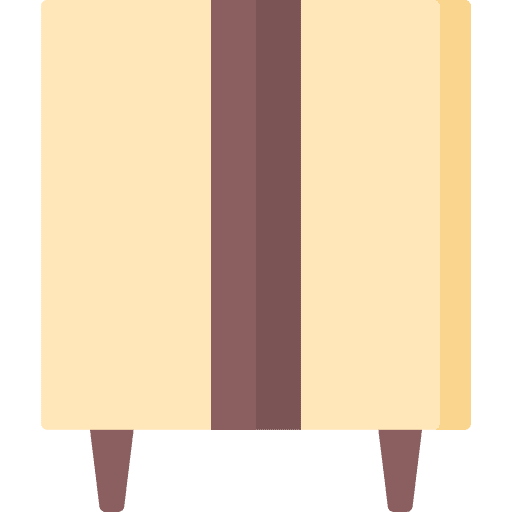 Wardrobe cupboard storage furniture and household icon