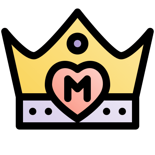 Best mom love crown heart icon