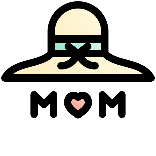 Hat love and romance ribbon mothers day icon