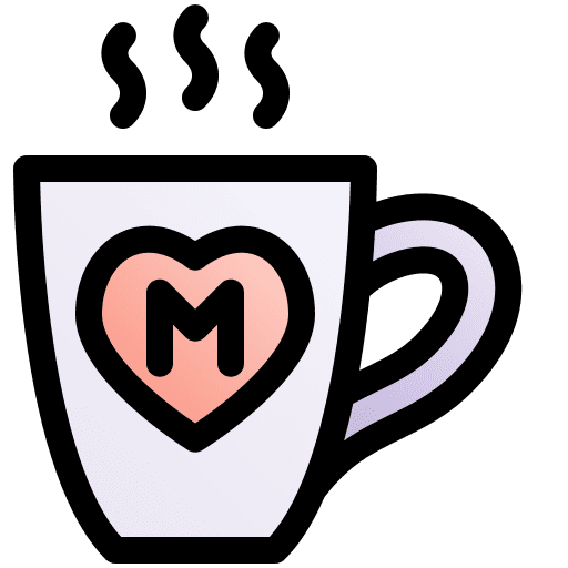 Coffee mug mothers day mother love icon