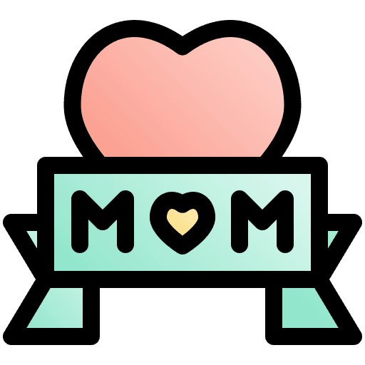 Mothers day mother mom heart icon