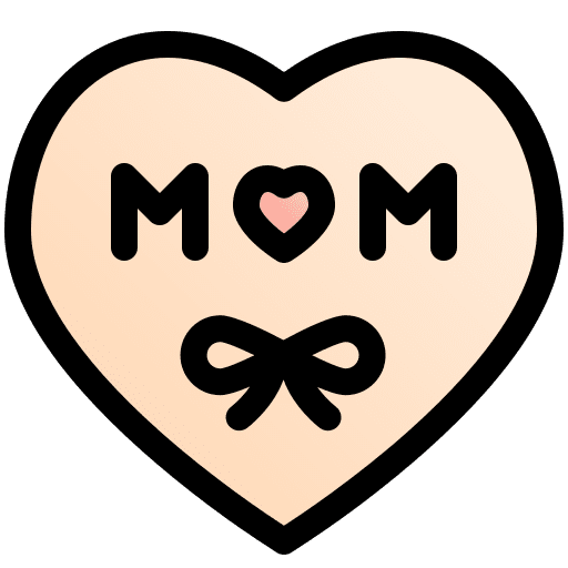 Mothers day mother ribbon love icon