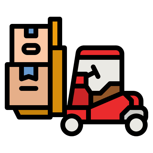 Forklift transportation freight forklift icon