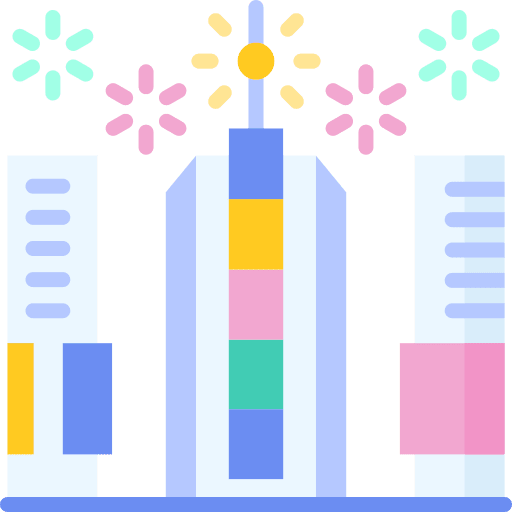 Times square celebration building architecture icon