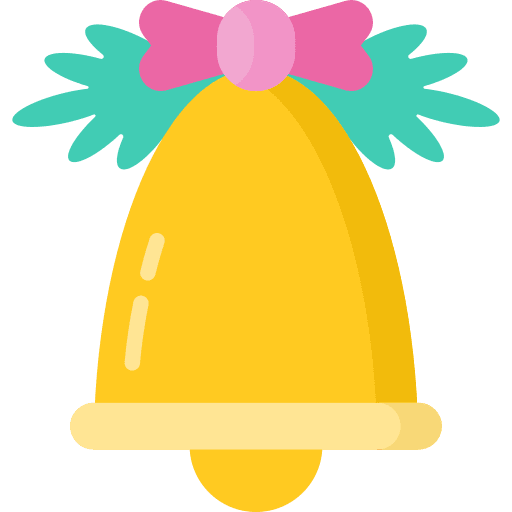Christmas bell sound xmas musical instrument icon