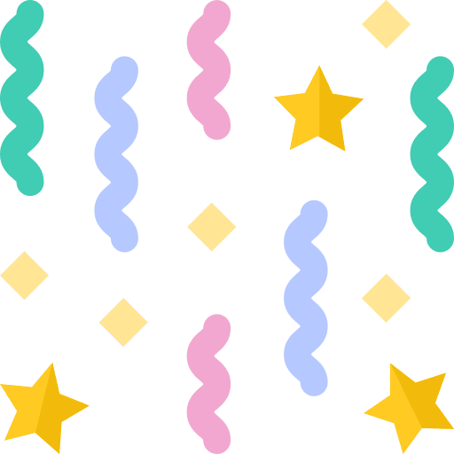 Confetti celebrate entertainment celebration icon