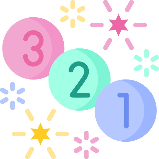 Countdown new year number time icon